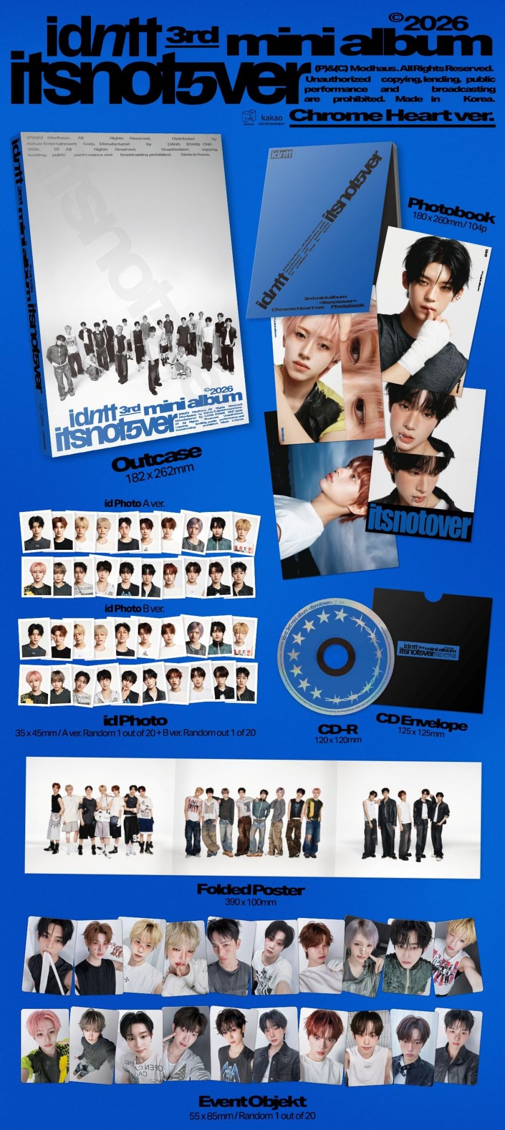 Amazon.co.jp: Idntt - 3rd Mini Album itsnotover CD (2 versions SET